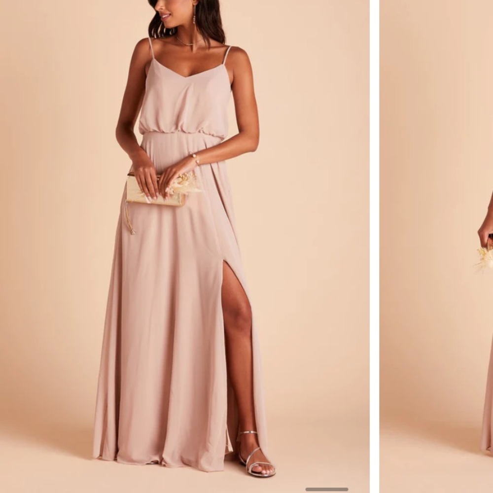 Birdy Grey bridesmaid dress in color Taupe. Size XS. Style is Gwennie.